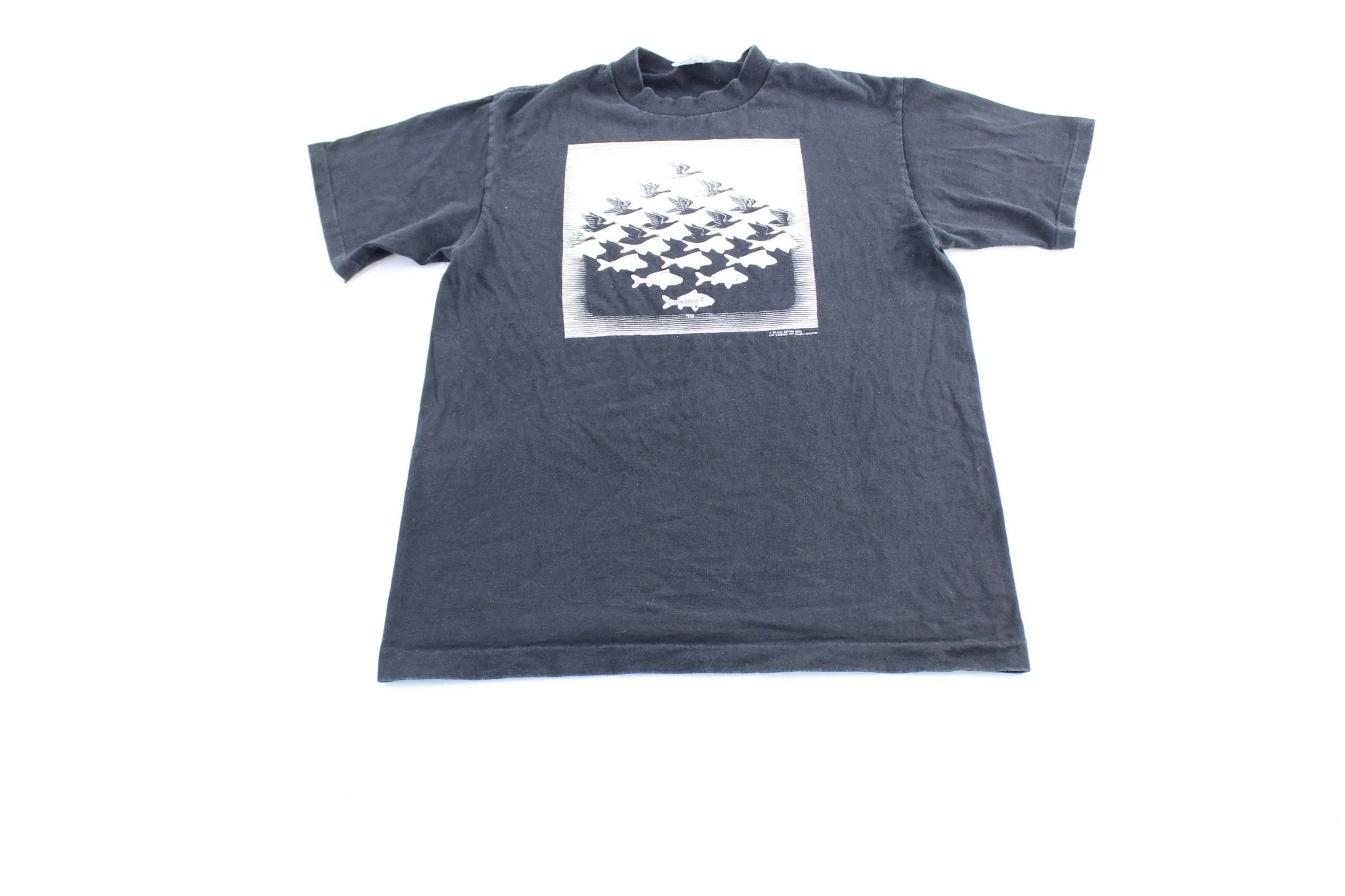 1990 M.C. Escher Sky & Water Graphic T-Shirt