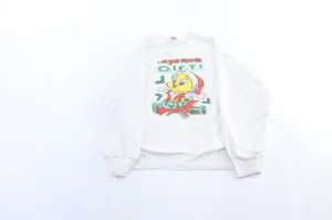 2004 Looney Tunes Tweety Christmas Gift Sweatshirt