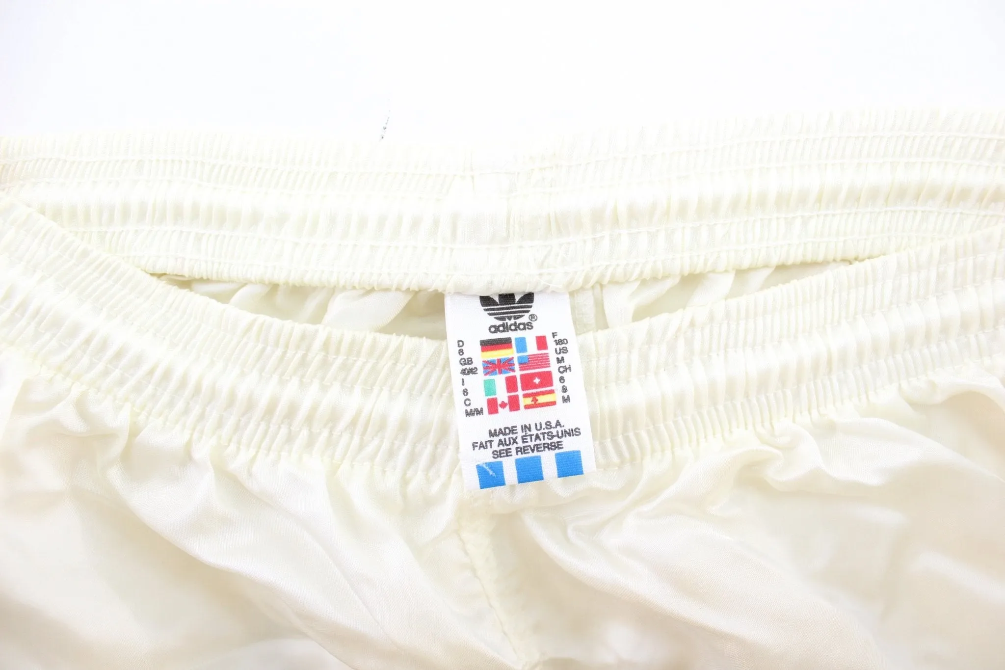 80's Adidas Logo Red & White Striped Shorts