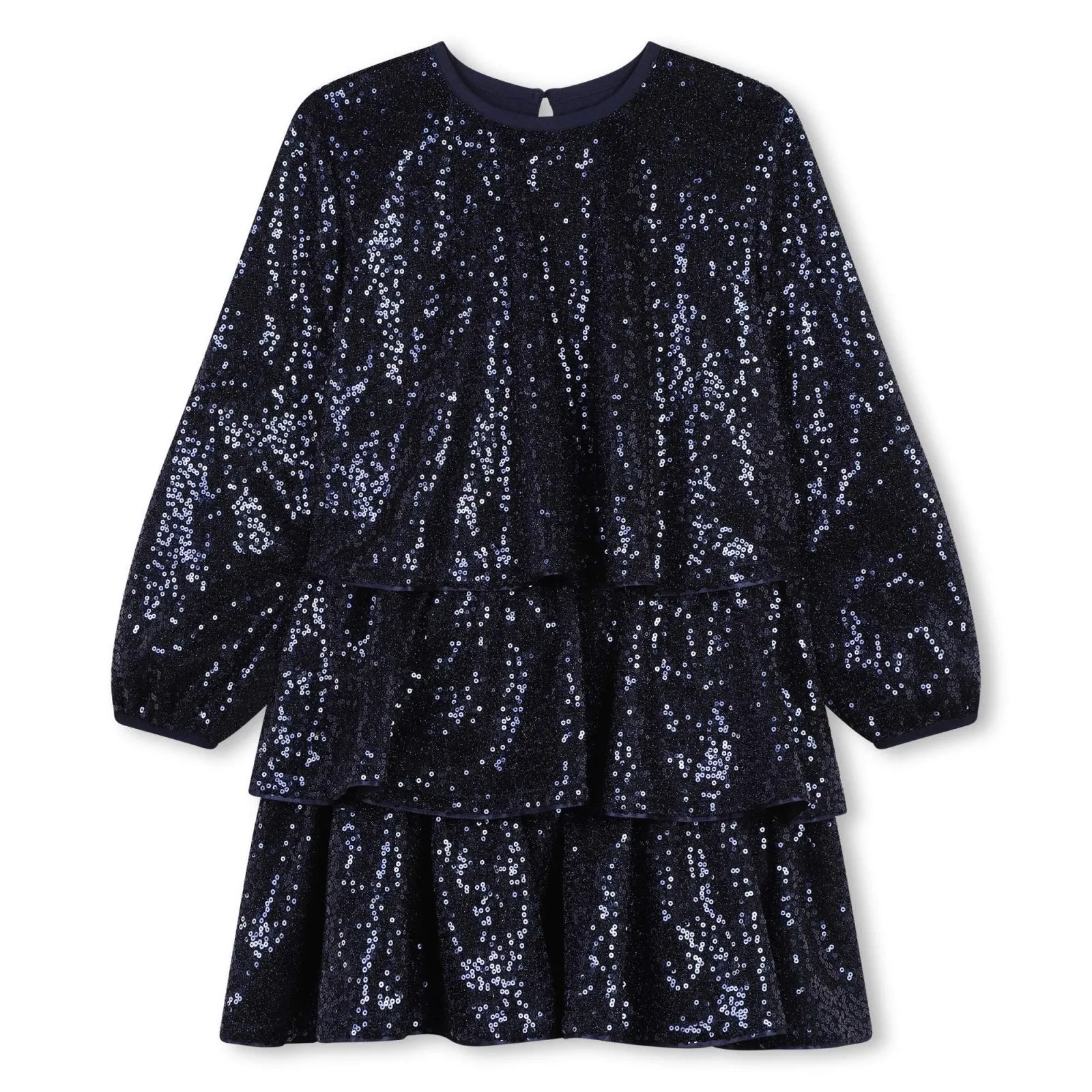 Billieblush Royal Blue Sequin Flounced Dress