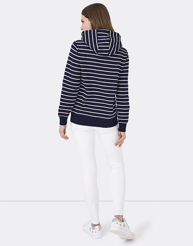 Crew Clothing Ash Striped Hoodie