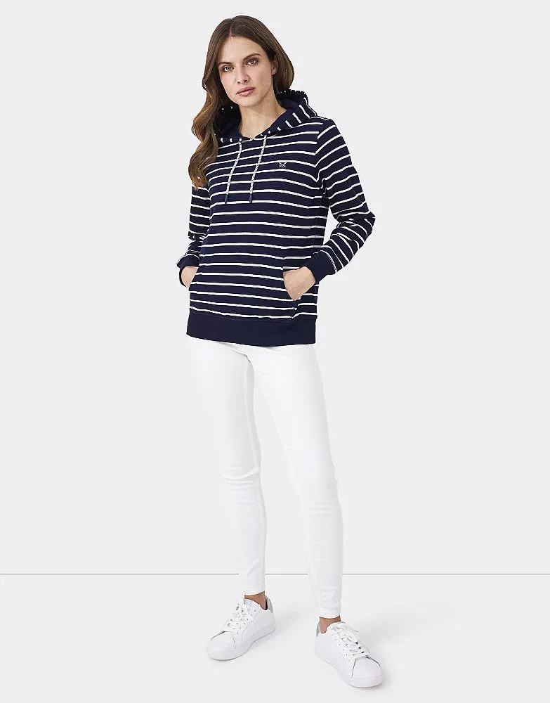 Crew Clothing Ash Striped Hoodie