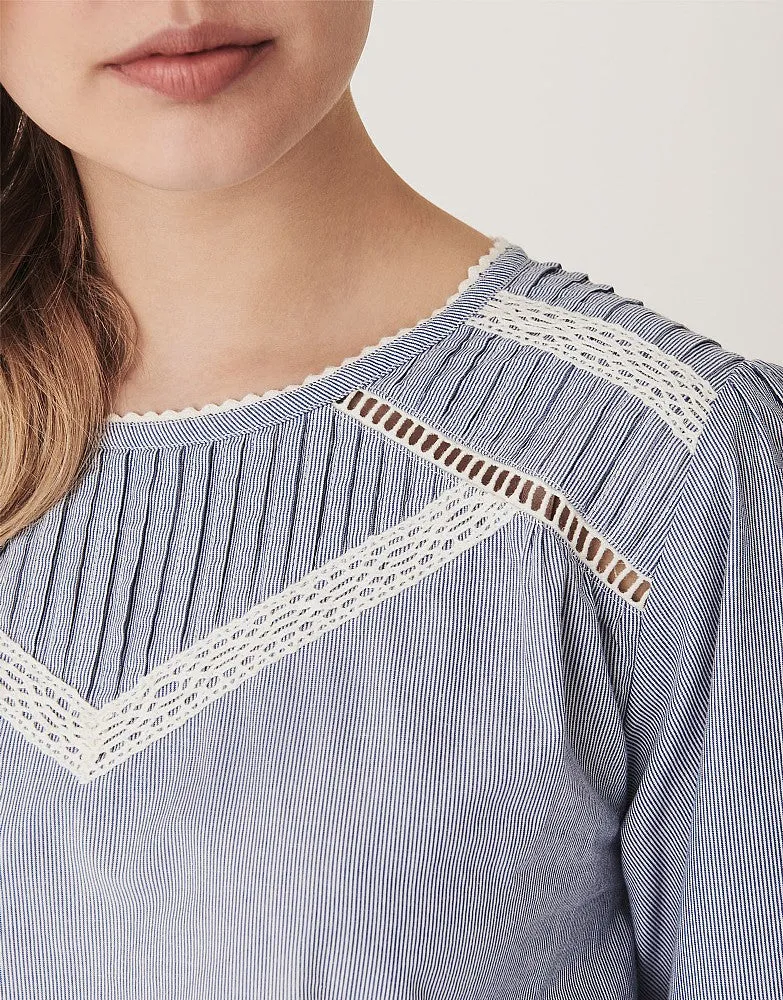 Crew Clothing Lace Broderie Top