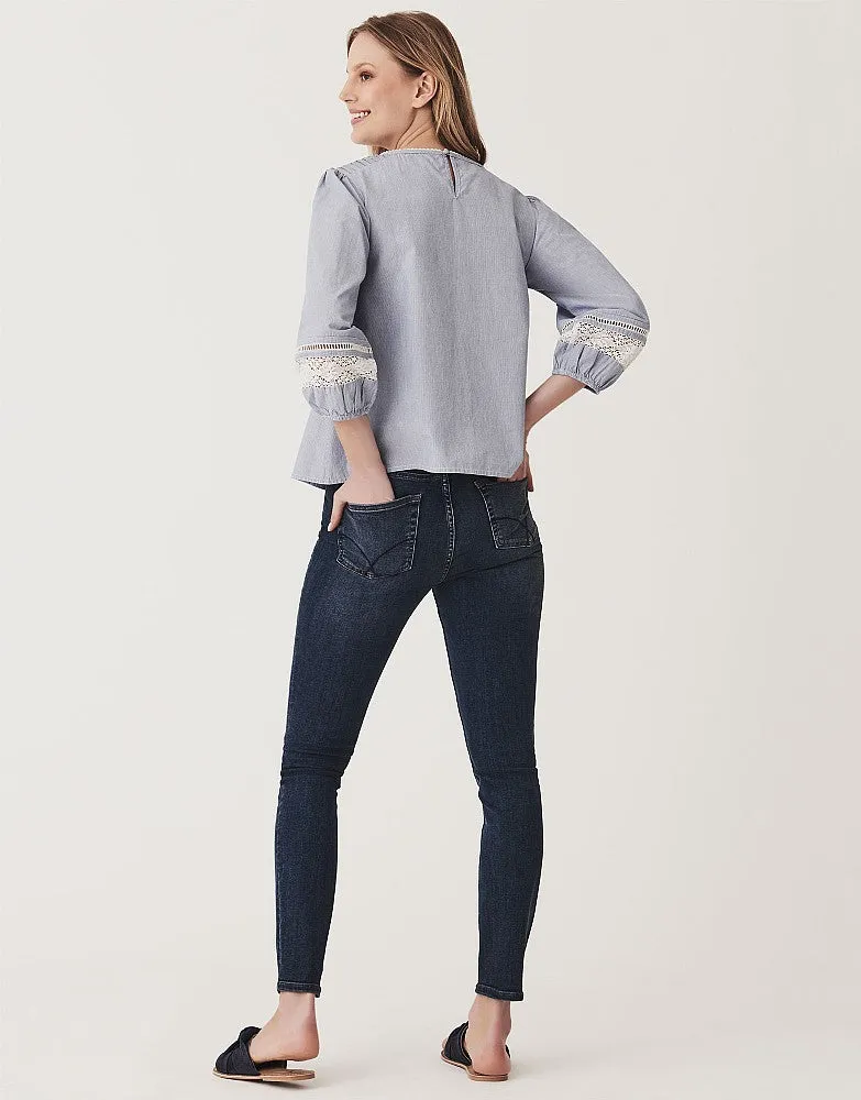 Crew Clothing Lace Broderie Top