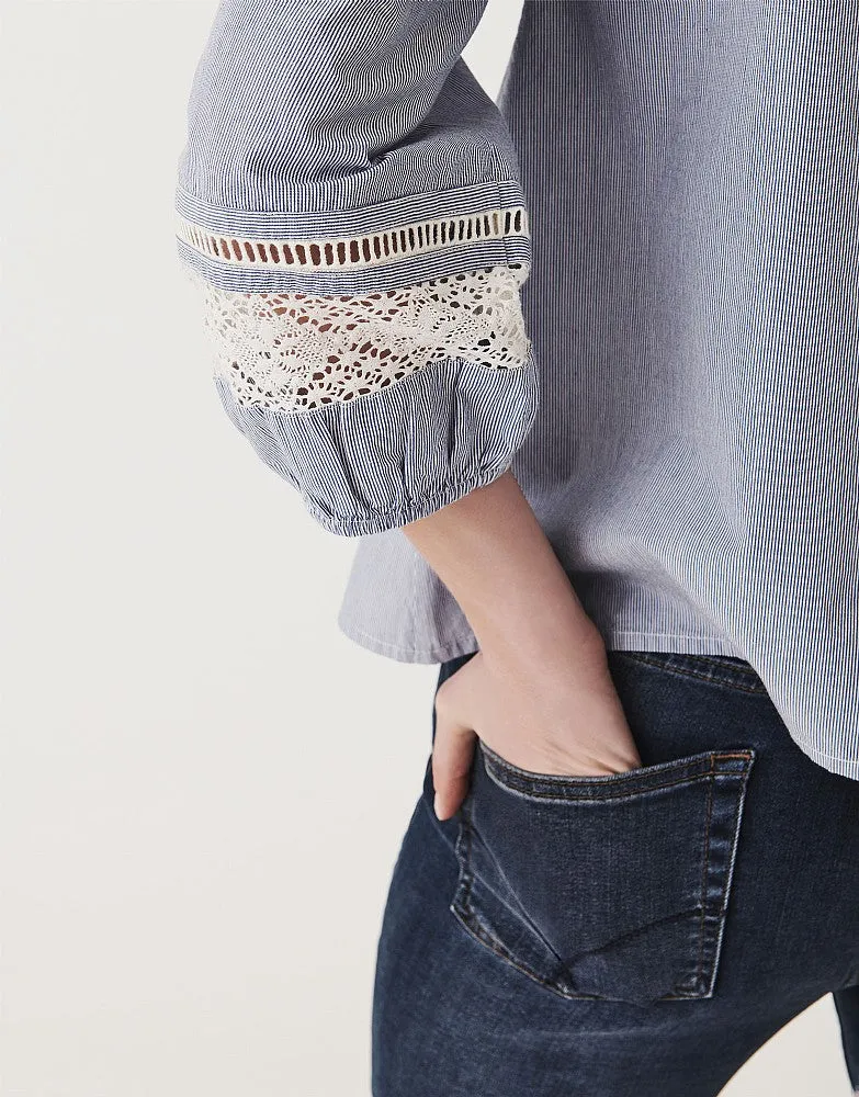 Crew Clothing Lace Broderie Top