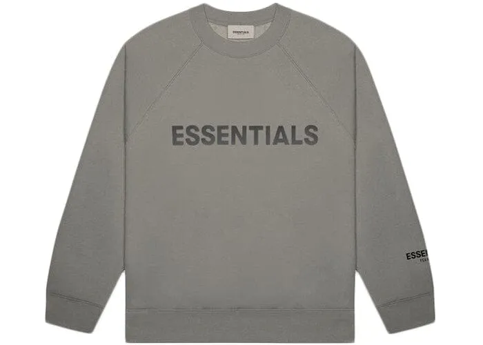 ESSENTIALS FOG 3D SILICON CREWNECK CHARCOAL