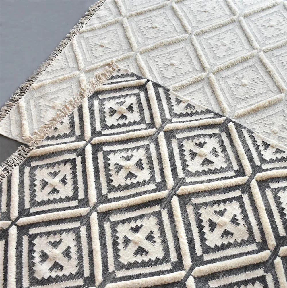 Iruti Textured Modern Tribal Rug