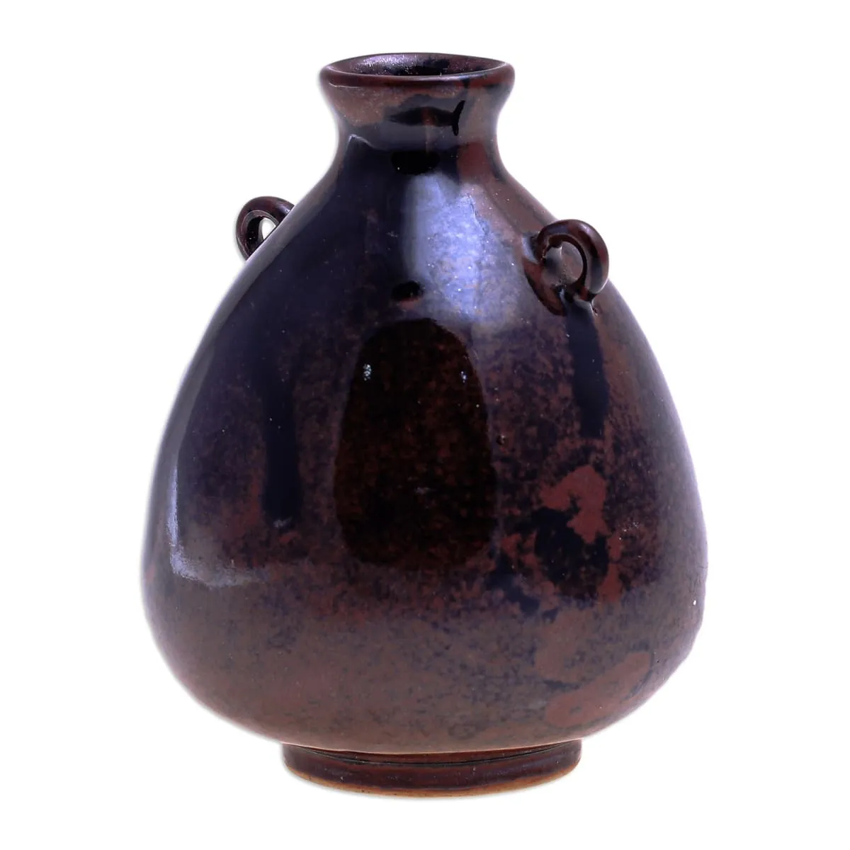 Novica Chiang Mai Rustic Ceramic Bud Vase