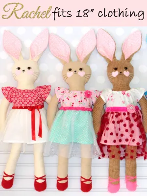 RACHEL - Rabbit Toy Sewing Pattern (T1201)